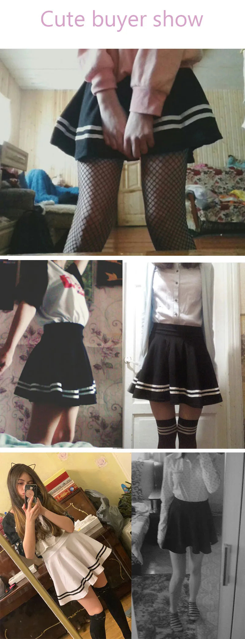 Summer 2025 Women Skirt Elastic Faldas Ladies Midi Skirts Pleated Black Sexy Stripe Girl Mini Short School Skirts saia feminina