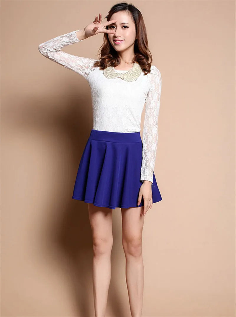 New 2025 Summer Sexy Skirt For Girl Korean Cute Short Skater Fashion female Mini Skirt Women Clothing saia Bottoms jupe faldas