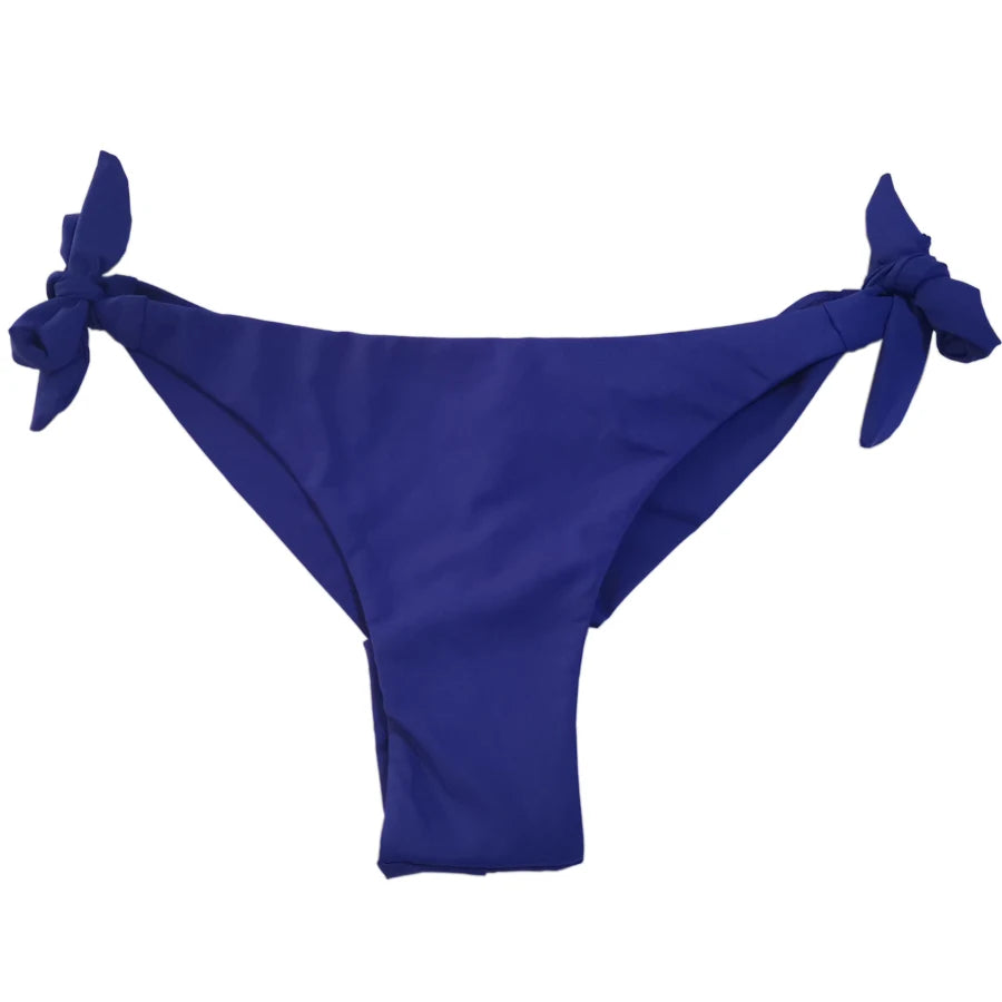 Sexy Solid Thong Bikini Brazilian Cut Swimwear Women Bottom Adjustable Briefs Swimsuit Panties Underwear Thong Bathing Suit