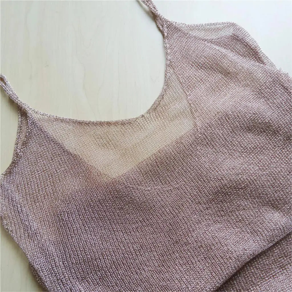 Sexy Sheer Net Mesh Knitted Glitter Tunic Beach Cover Up Cover-ups Long Beach Dress Beach Wear Beachwear Female Women Robe V651