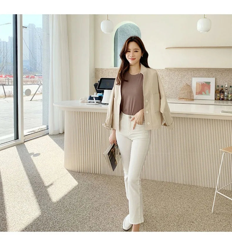 White Jeans for Women Trousers Denim Spring 2024 High Waist Straight Leg White Pants Women Boyfriend Summer Streetwear Women