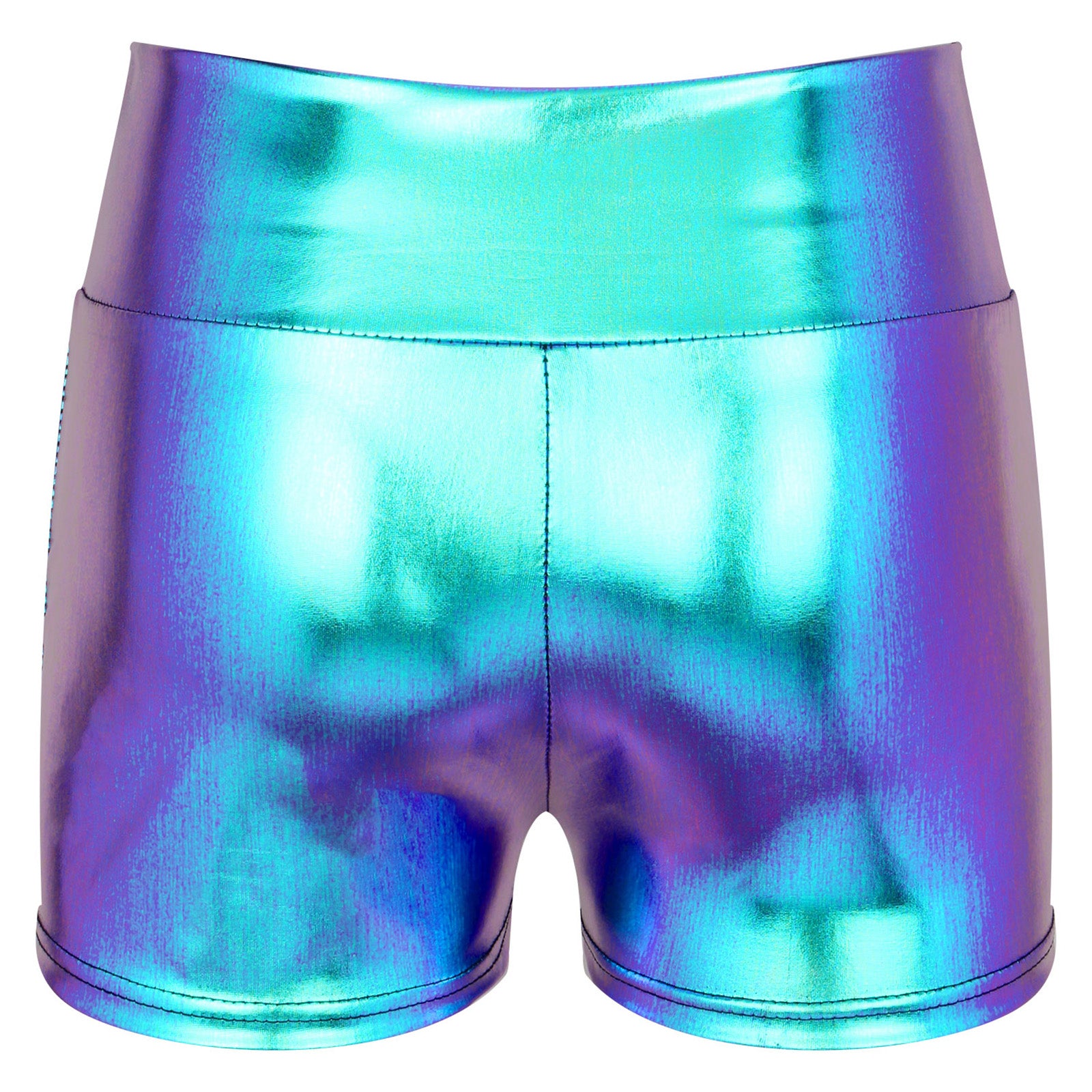 High Waist Short Pants Womens Ladies Patent Leather Hot Shorts Clubwear Metallic Shiny Rave Shorts Rave Festival Party Bottoms
