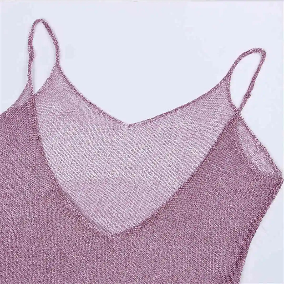 Sexy Sheer Net Mesh Knitted Glitter Tunic Beach Cover Up Cover-ups Long Beach Dress Beach Wear Beachwear Female Women Robe V651