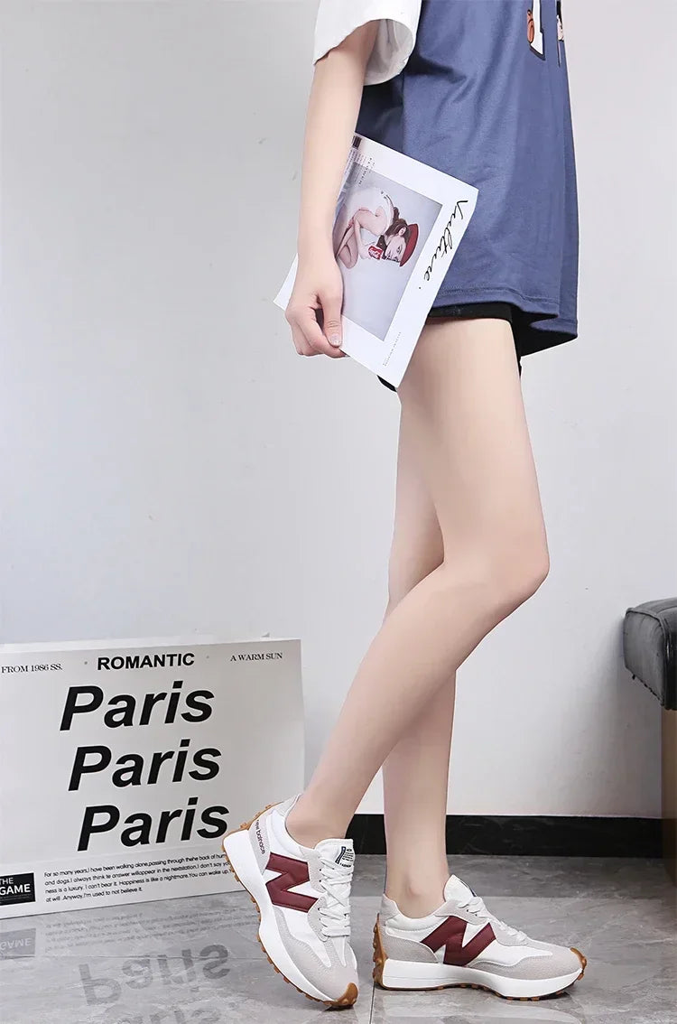 New Style Zugu Women's Shoes Ins Popular Thick-Soled Dad Sneakers 2025 Summer Breathable Season Comfortable Sneaker