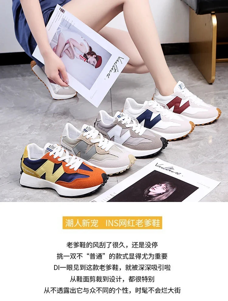 New Style Zugu Women's Shoes Ins Popular Thick-Soled Dad Sneakers 2025 Summer Breathable Season Comfortable Sneaker