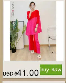 LANMREM Women  Pleated Single Breasted Dress New Stand Theree Quarter Sleeve  Fashion Tide Spring 2025 2F0095