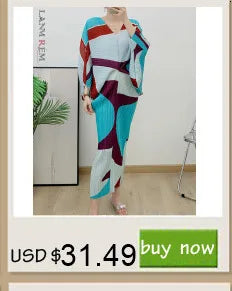 LANMREM Women  Pleated Single Breasted Dress New Stand Theree Quarter Sleeve  Fashion Tide Spring 2025 2F0095