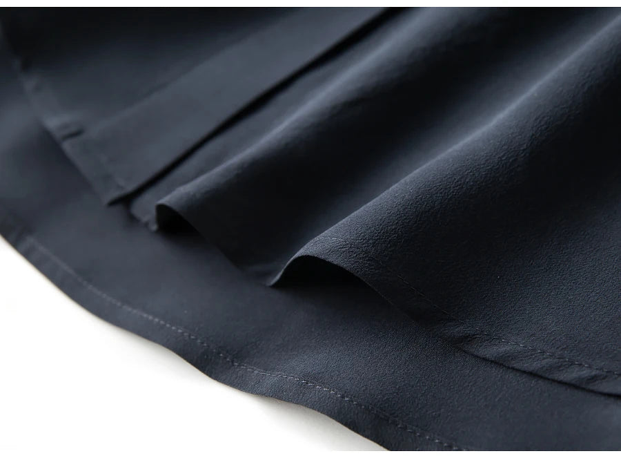 SuyaDream Women Silk Dress Shirts 100% REAL SILK Solid Long Sleeved Button Chic Blouses 2025 Spring Summer Office Lady Top White