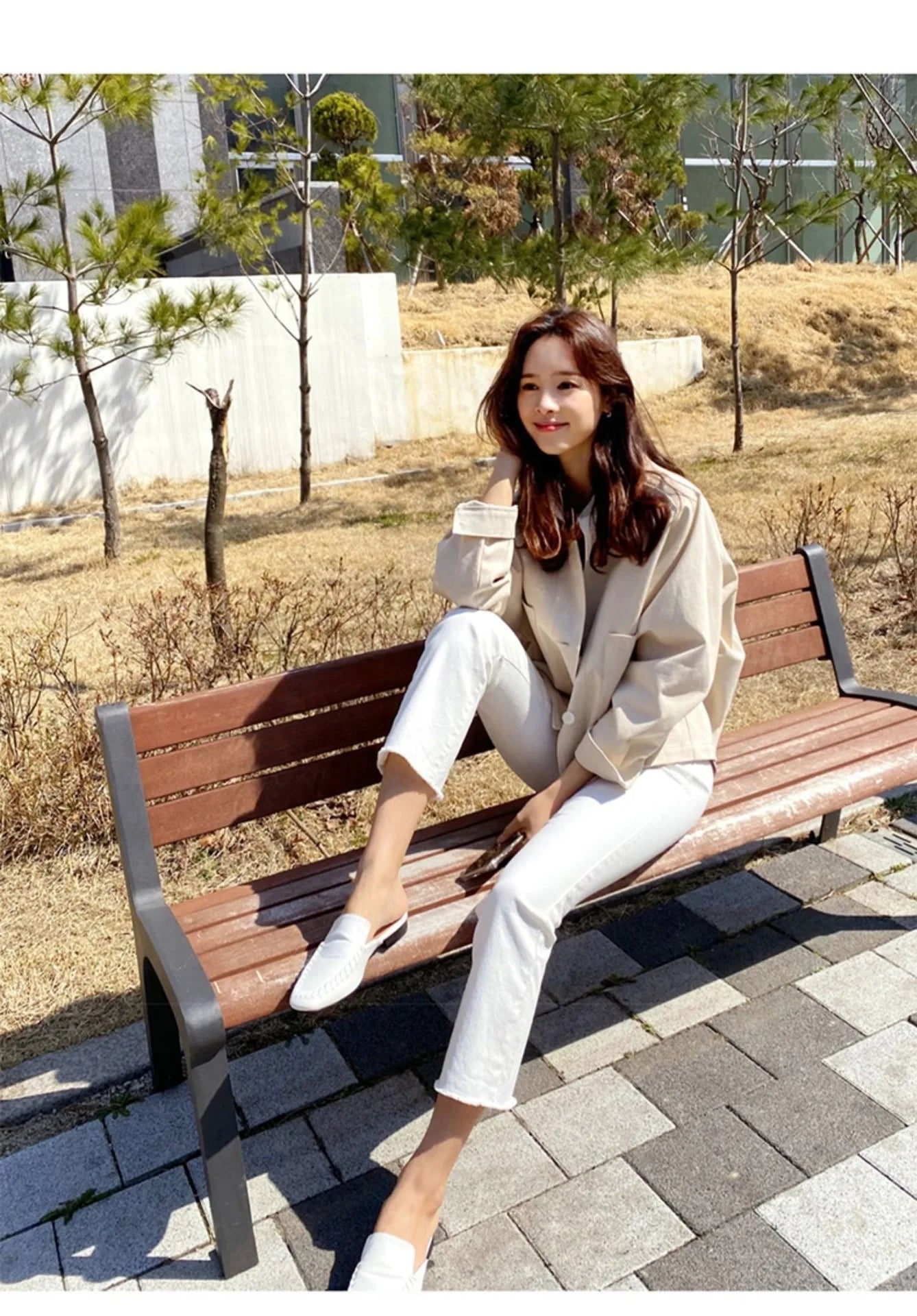 White Jeans for Women Trousers Denim Spring 2024 High Waist Straight Leg White Pants Women Boyfriend Summer Streetwear Women