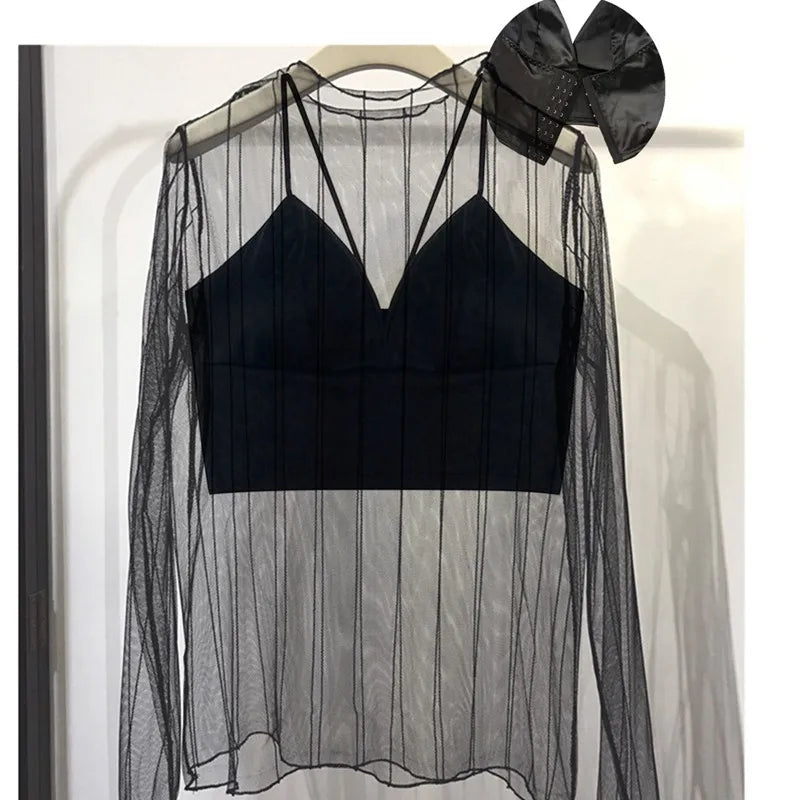 Sexy Satin Crop Tops Women Wireless Bralette Crochet Top Female Spaghetti Strap T-shirt Cropped With Chest Padded Camisole Camis