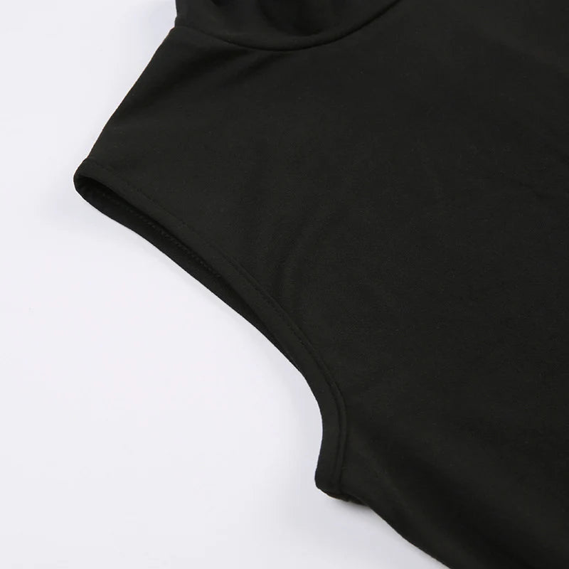 Women's Sports Jumpsuit Invisible Zipper Sleeveless High Street Rompers Basic All-match Female Summer Playsuit 2024