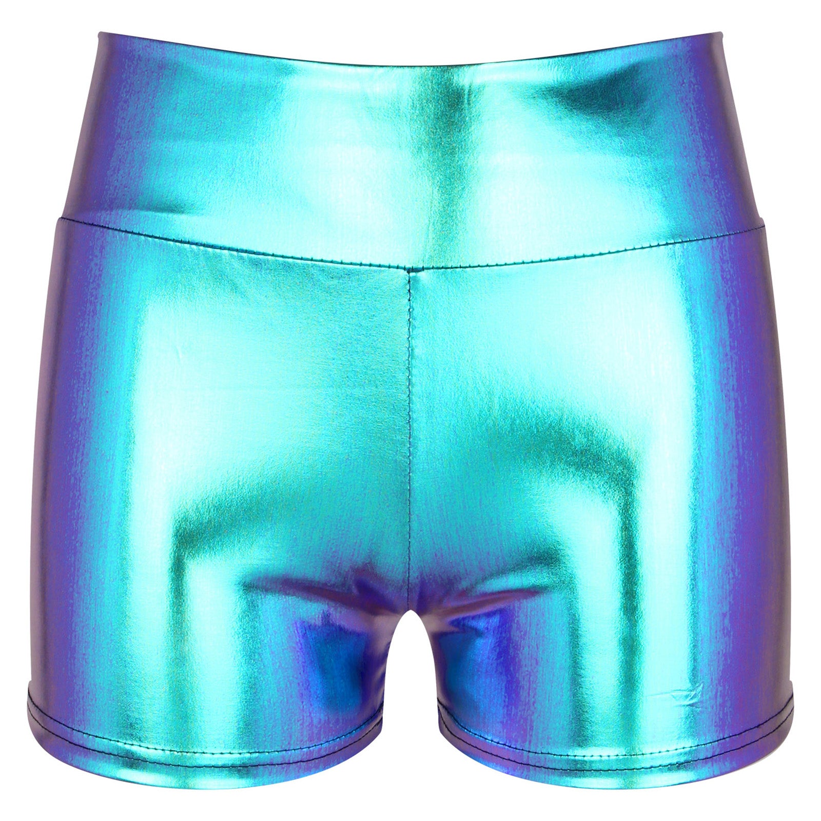 High Waist Short Pants Womens Ladies Patent Leather Hot Shorts Clubwear Metallic Shiny Rave Shorts Rave Festival Party Bottoms